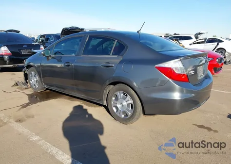 2012 Honda Civic Hybrid z USA, uszkodzony, nr VIN JHMFB4F34CS002516